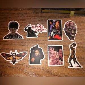 Horror themed stickers